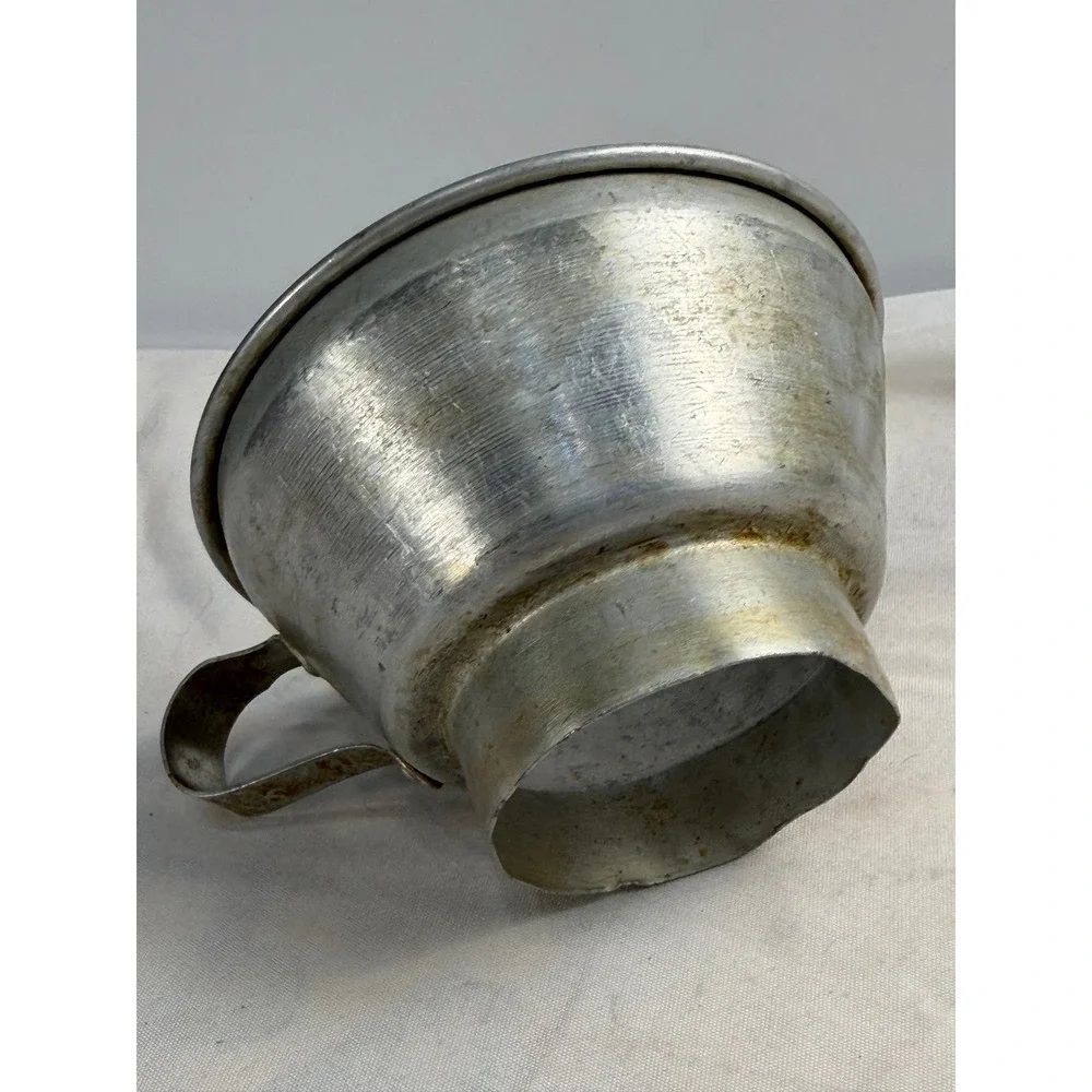 Vintage Aluminum Canning Funnel Wide Mouth Kitchen Tool Farmhouse Primitive